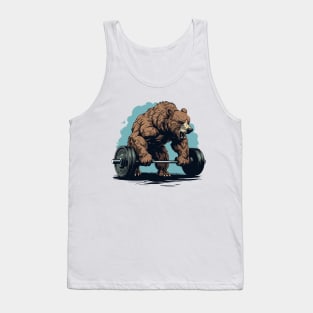 bear at gym Tank Top